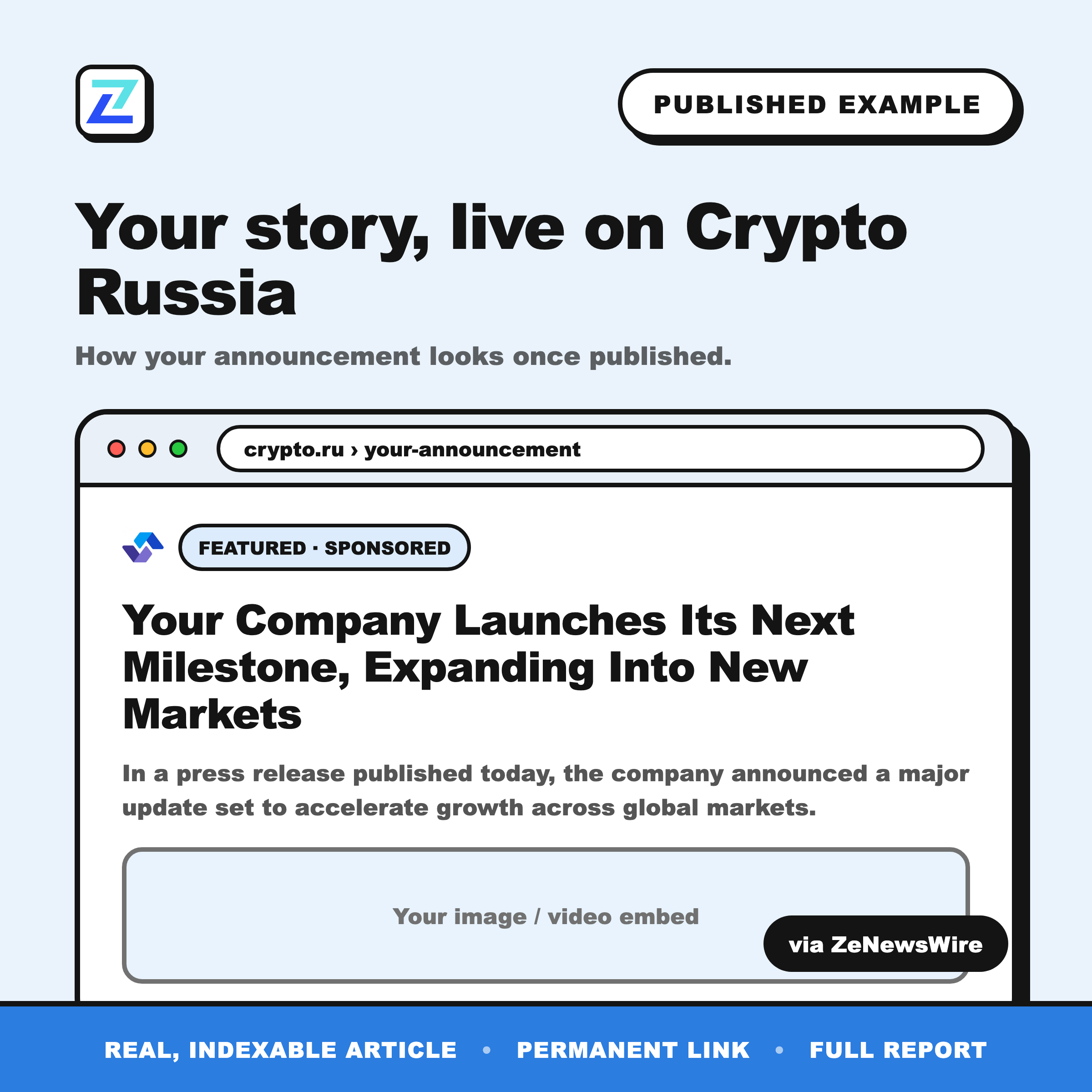 Crypto Russia published example