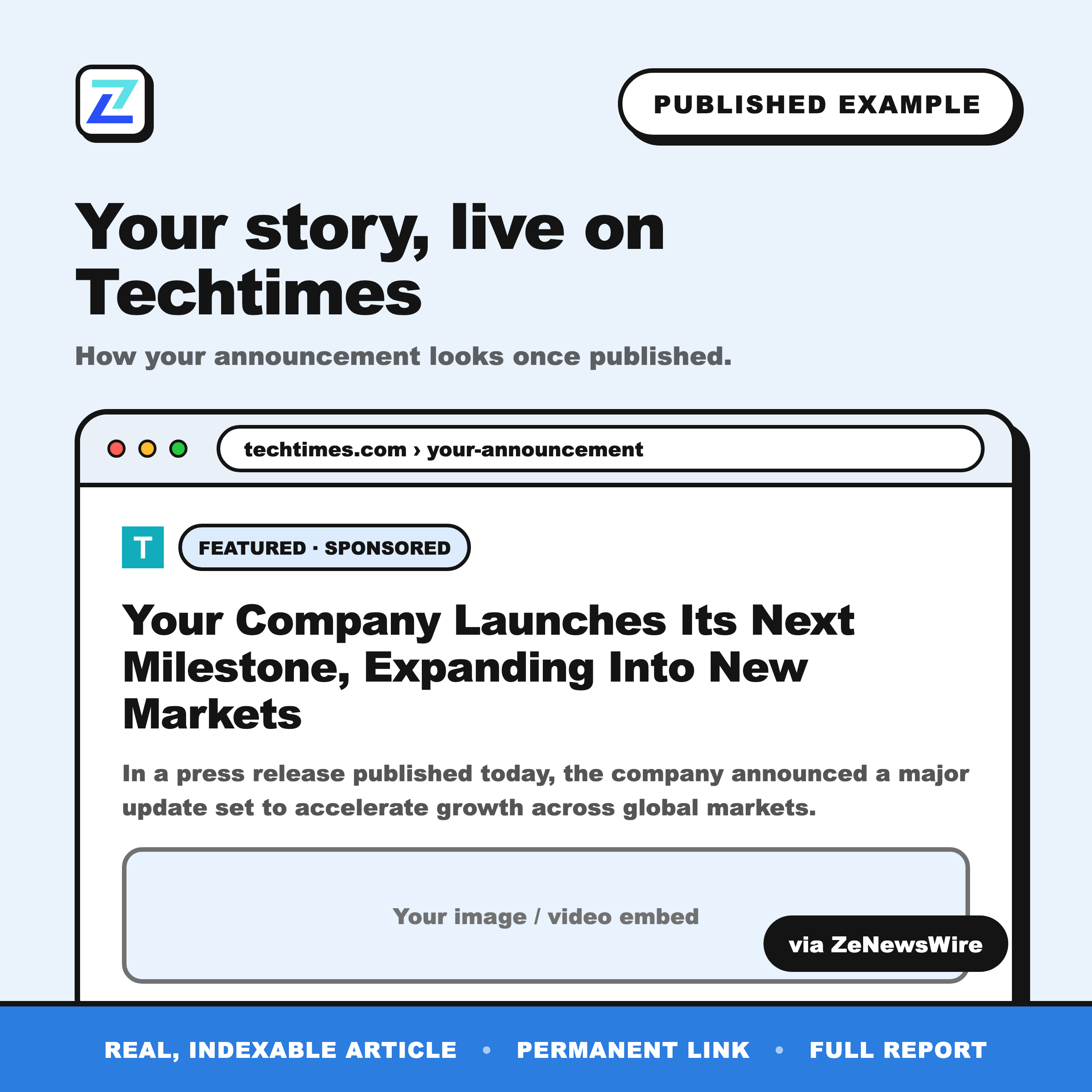 Techtimes published example