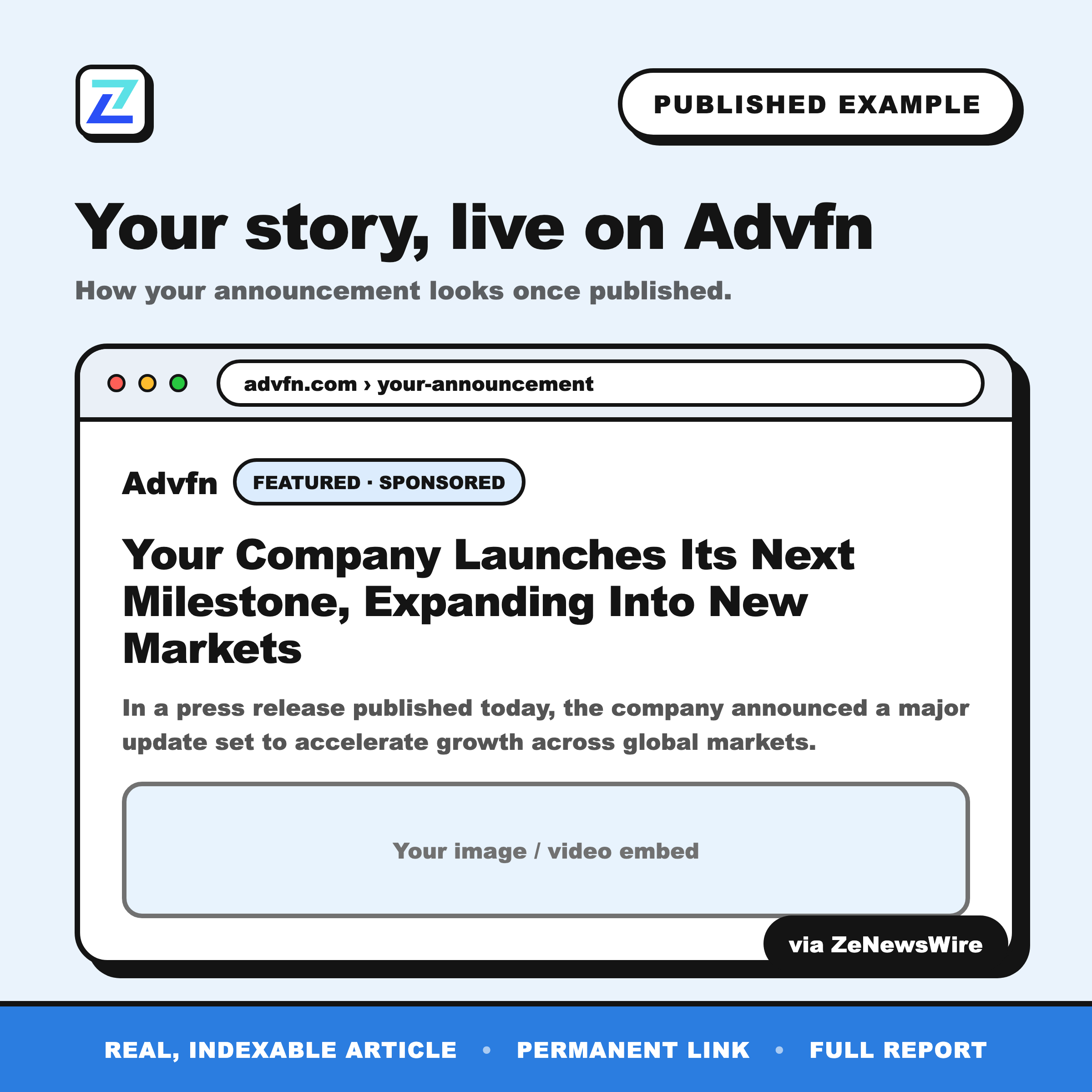 Advfn published example