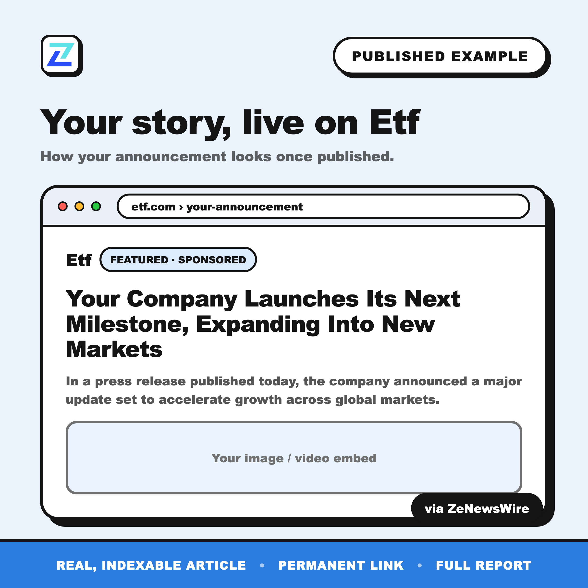 Etf published example