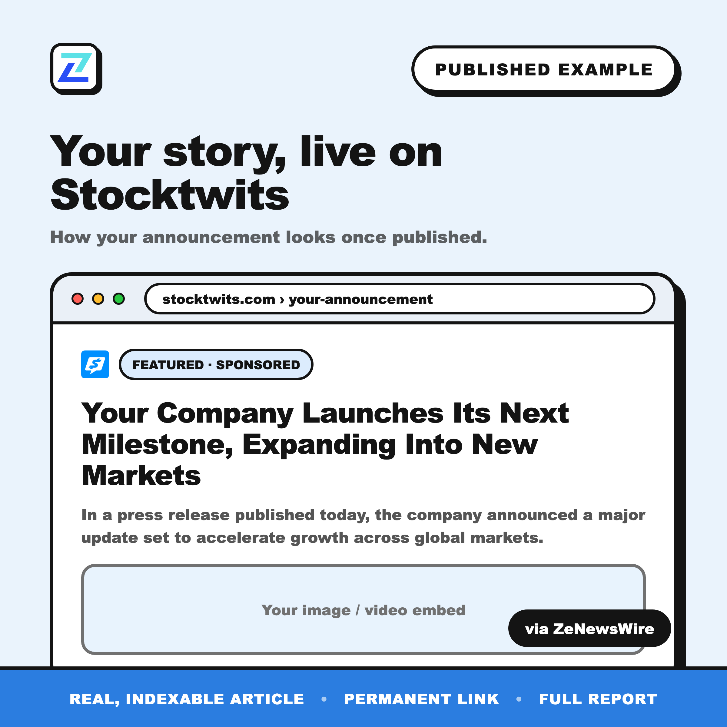 Stocktwits published example
