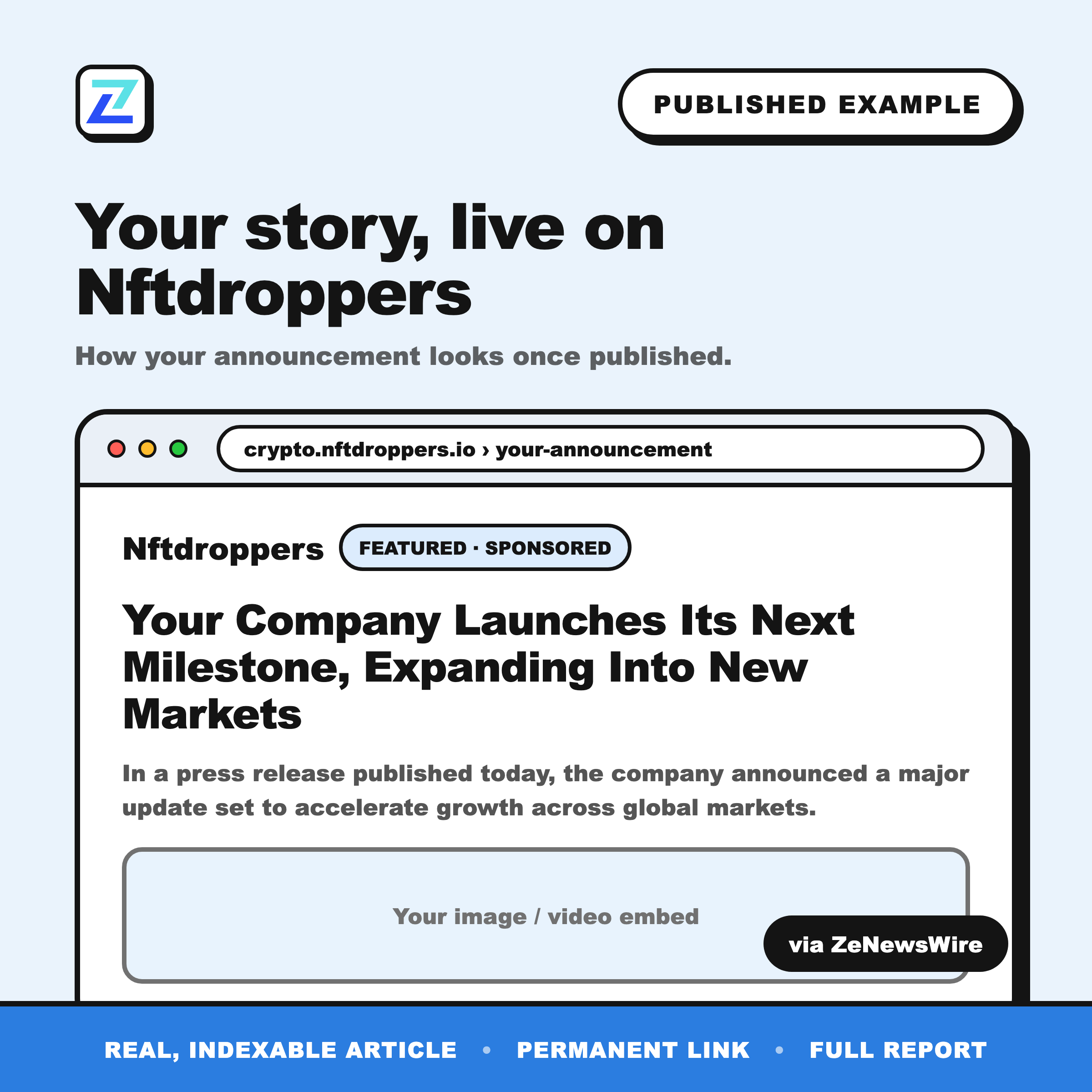 Nftdroppers published example