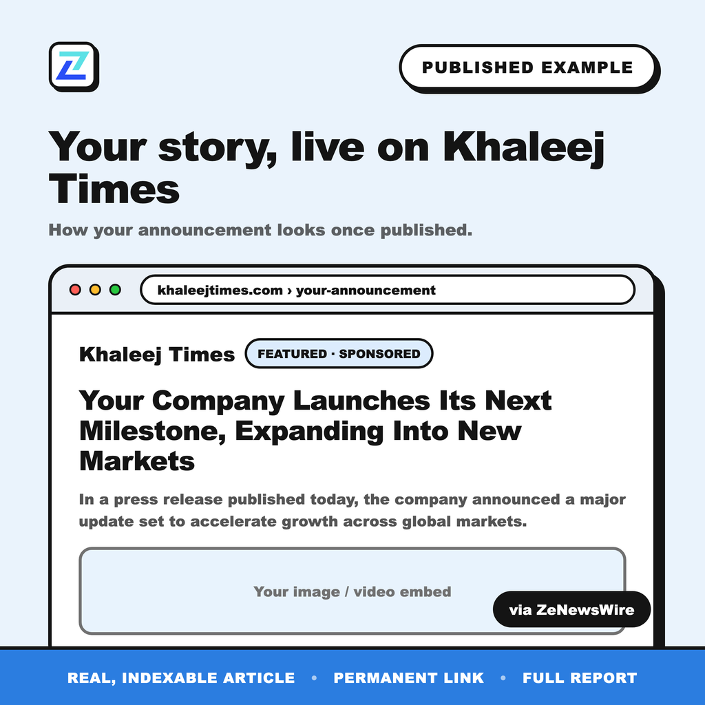 Khaleej Times published example
