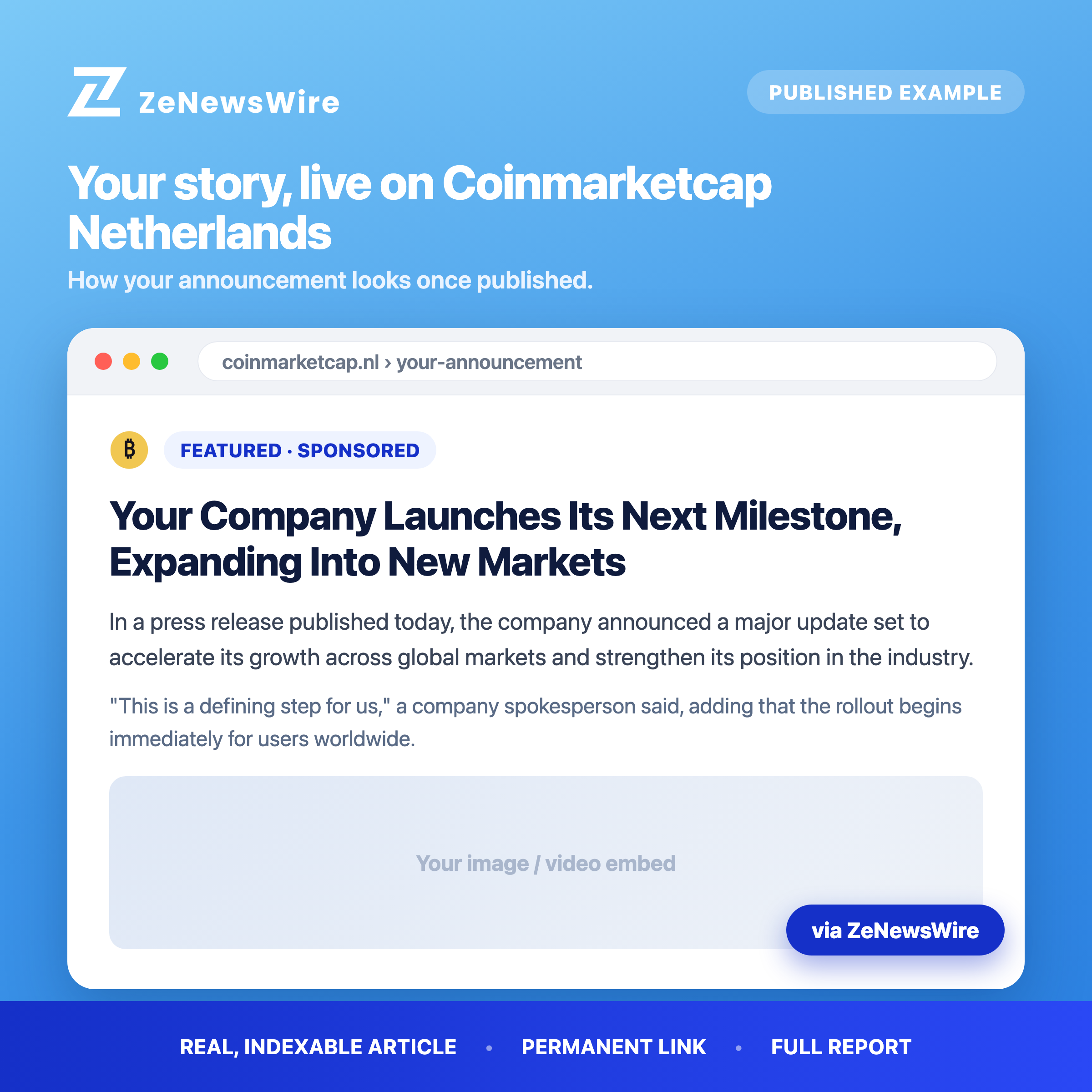 Coinmarketcap Netherlands published example