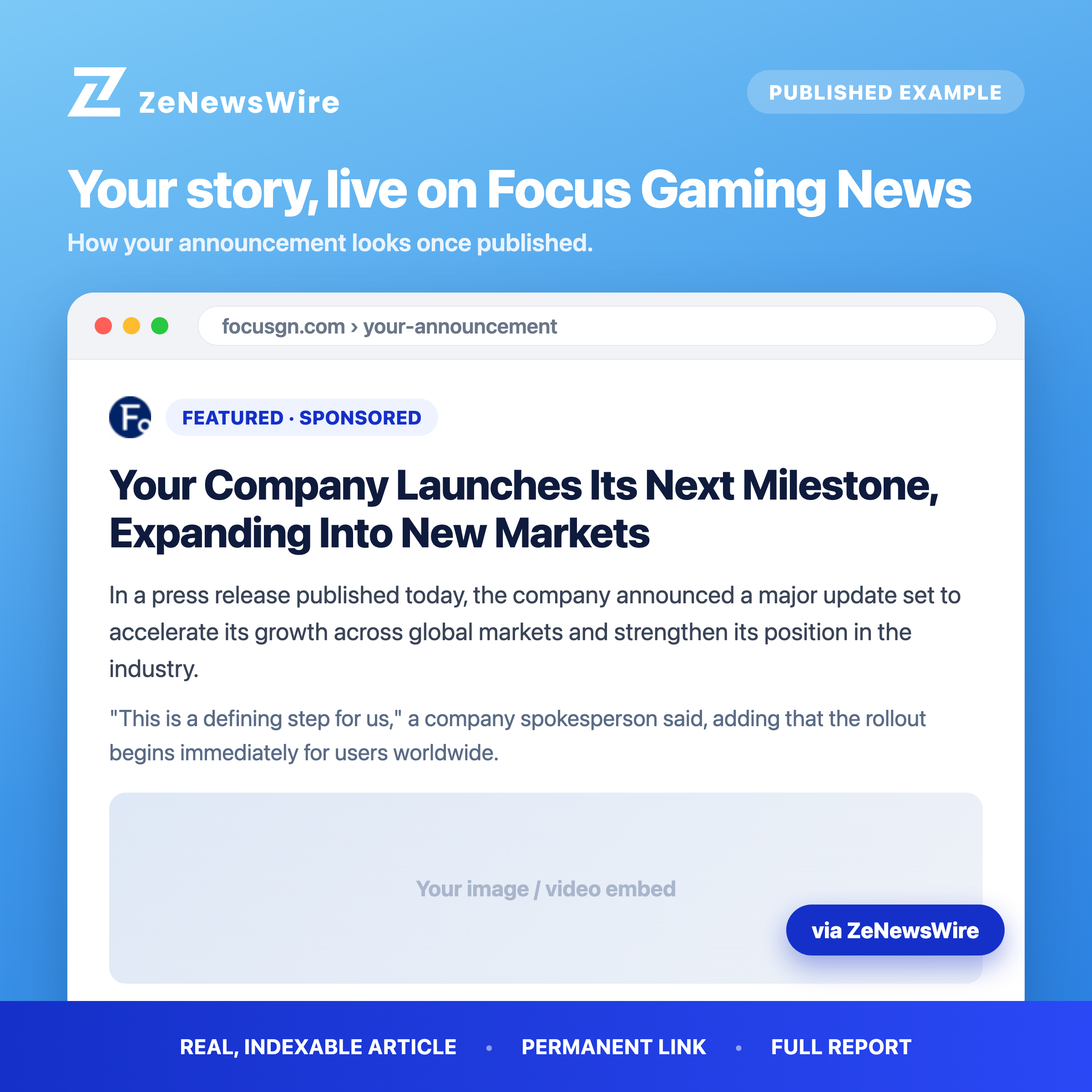 Focusgn published example