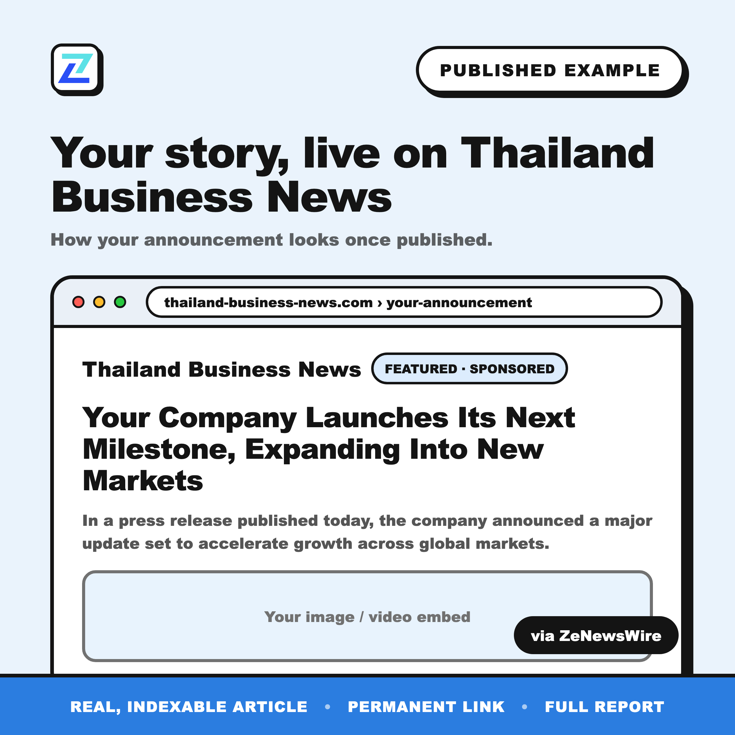 Thailand Business News published example