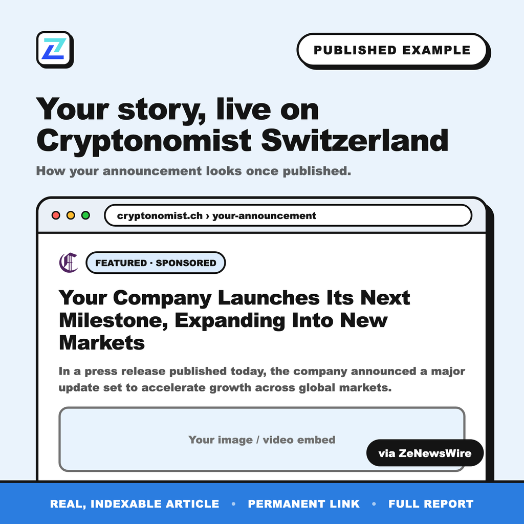 Cryptonomist Switzerland published example