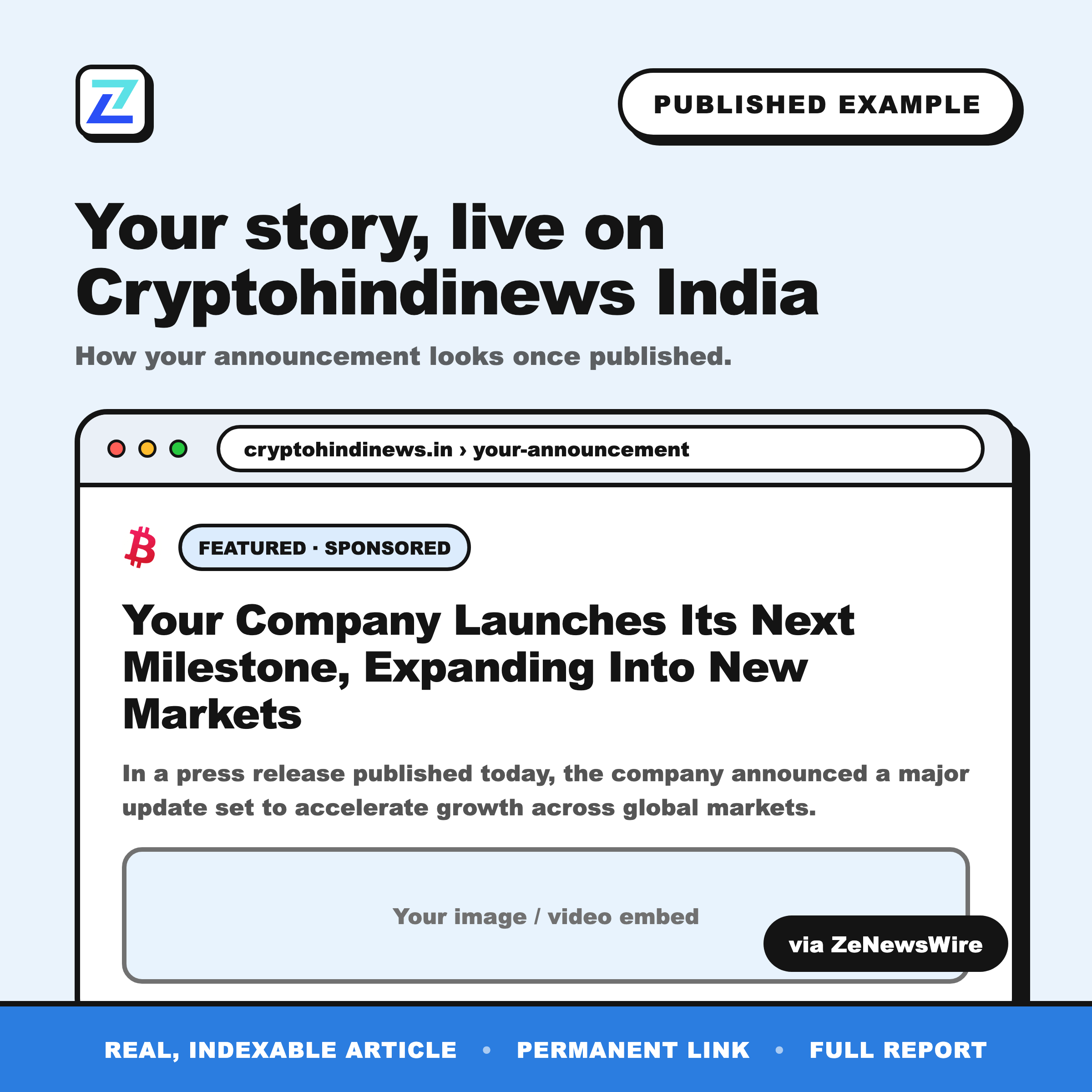 Cryptohindinews India published example