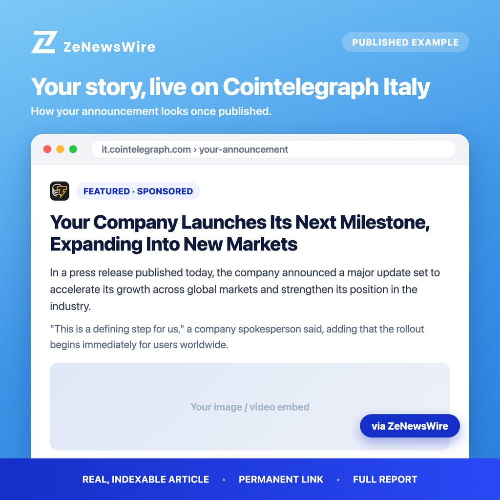 Cointelegraph Italy published example